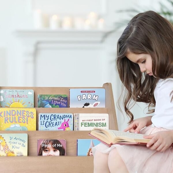 WonderVed Montessori Book Shelf for Kids Room