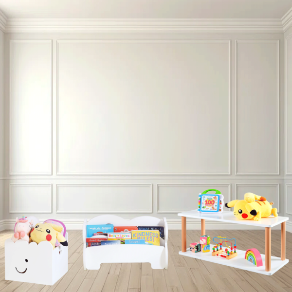 Cloud BookShelf + Open Low Shelf + Storage Box